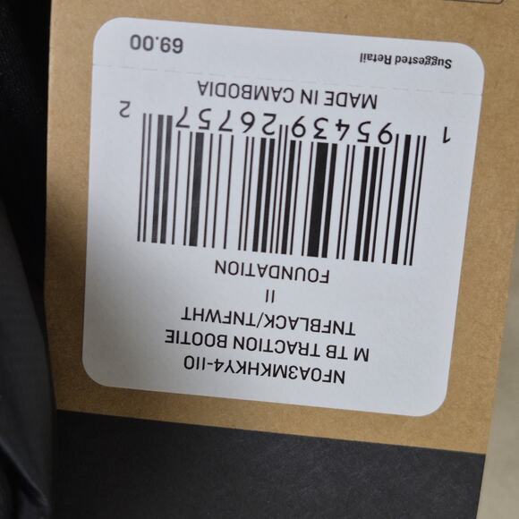 The North Face Men's Thermoball Traction Booties II Outdoor Slippers Sz 13 NWT - Picture 10 of 10